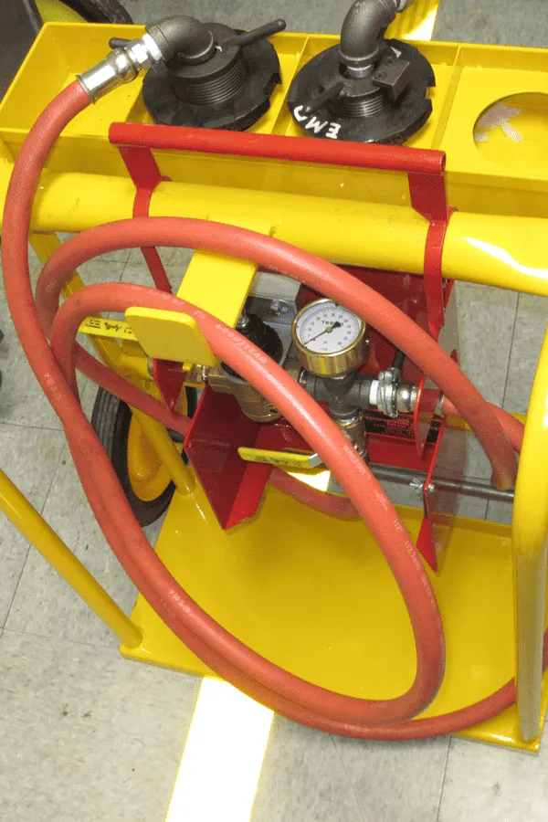 GE and EMD Cooling System Test Kit Tool Dolly