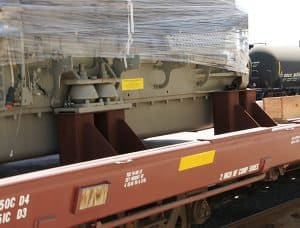 GE Locomotive Engine Flatcar Storage