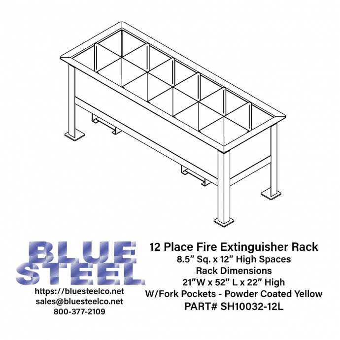 Fire Extinguisher Storage Rack % - Blue SteelCo, Inc.